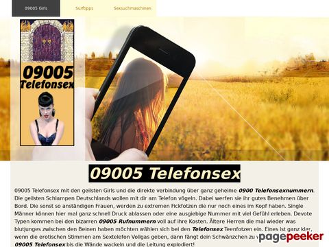 Details : 09005 Telefonsex - Die geilsten Telefonsexnummern