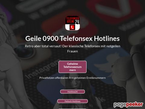 Details : Geile 0900 Telefonsex Hotlines